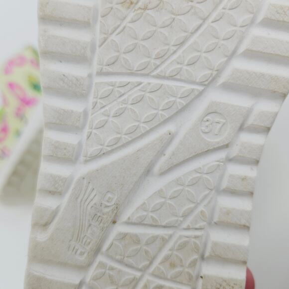 Dansko Women's Kandi Slip on EVA Sandals Green Flamingo Unicorn Print US 7 EU 37 - Picture 7 of 8